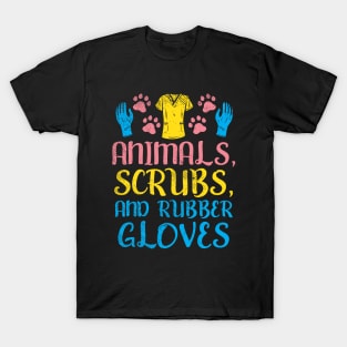 Animals Scrubs And Rubber Gloves T-Shirt